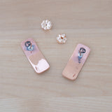 Back View of the Post Earrings in Copper from the Bubbles Collection