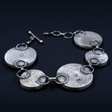 Ripples Collection - Set 2 - Sterling Silver and Polymer Clay Bracelet