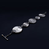 Ripples Collection - Set 2 - Sterling Silver and Polymer Clay Bracelet