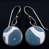 Ripples Collection - Set 2 - Sterling Silver and Polymer Clay Dangle Earrings