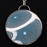 Ripples Collection - Set 2 - Sterling Silver and Polymer Clay Pendant Necklace