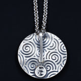 Ripples Collection - Set 3 - Sterling Silver and Polymer Clay Pendant Necklace