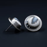 Ripples Collection - Set 3 - Sterling Silver and Polymer Clay Post Earrings