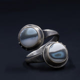 Ripples Collection - Set 3 - Sterling Silver and Polymer Clay Ring