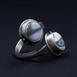 Ripples Collection - Set 3 - Sterling Silver and Polymer Clay Ring