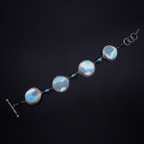 Ripples Collection - Set 4 - Sterling Silver and Polymer Clay Bracelet