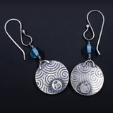 Ripples Collection - Set 4 - Sterling Silver and Polymer Clay Dangle Earrings