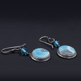 Ripples Collection - Set 4 - Sterling Silver and Polymer Clay Dangle Earrings
