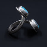 Ripples Collection - Set 4 - Sterling Silver and Polymer Clay Ring