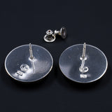 Ripples Collection - Set 1 - Sterling Silver and Polymer Clay Medium Sized Post Earrings