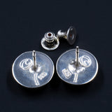 Ripples Collection - Set 1 - Sterling Silver and Polymer Clay Small Sized Post Earrings