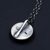 Sterling Silver and Mother of Pearl Pendant Necklace - Sweet and Simple Collection from Capulin Creations