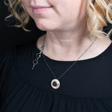 Sterling Silver and Carnelian Pendant Necklace from the Sweet and Simple Carnelian Collection from Capulin Creations