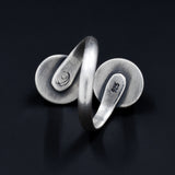 Sweet and Simple - Sterling Silver and Denim Lapis Adjustable Ring