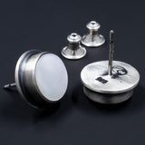 Sterling Silver and Mother of Pearl Post Earrings - Sweet and Simple Collection from Capulin Creations