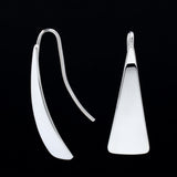 Sterling Silver Triangle Dangle Earrings - Sweet and Simple - 080100-000001 - Capulin Creations