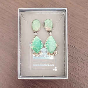 Turquoise Earrings for Shelia Nicholson - filing down ear wires
