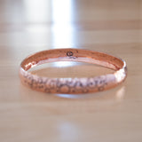 Inside View of the Bangle Bracelet in Copper from the Bubbles Collection