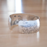 Inside View of the Cuff Bracelet in Sterling Silver from the Bubbles Collection