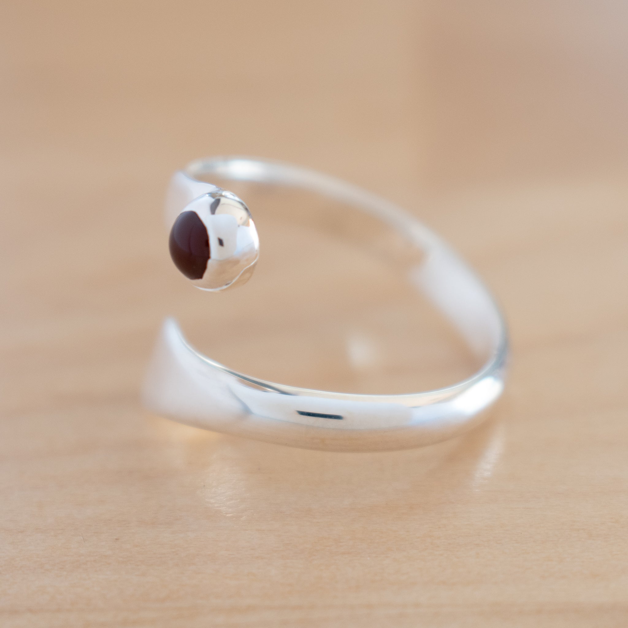 The heart of jewellery | Single Stone Ring Silver with zircon stone