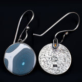 Ripples Collection - Set 2 - Sterling Silver and Polymer Clay Dangle Earrings