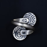 Ripples Collection - Set 3 - Sterling Silver and Polymer Clay Ring