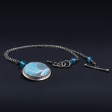 Ripples Collection - Set 4 - Sterling Silver and Polymer Clay Medium Pendant Necklace