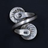 Ripples Collection - Set 4 - Sterling Silver and Polymer Clay Ring