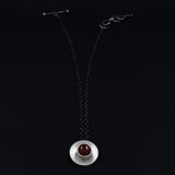 Sterling Silver and Carnelian Pendant Necklace from the Sweet and Simple Carnelian Collection from Capulin Creations
